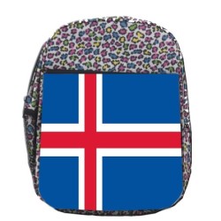 MOCHILA LUNARES ESTAMPADO bandera islandia pais gobierno islandés escolar personalizado picnic excursión deporte