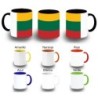 TAZA COLORES bandera lituania pais gobierno lituano color personalizada