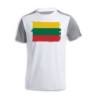 CAMISETA DISEÑO BICOLOR bandera lituania pais gobierno lituano personalizada