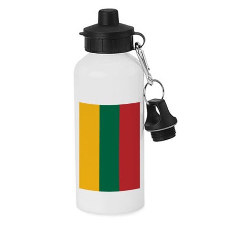 BIDON 600 ML ACERO INOXIDABLE CON CHUPON bandera lituania pais gobierno lituano escolar deporte bicicleta