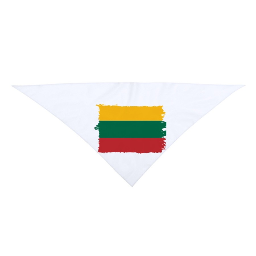 PAÑOLETA TRIANGULAR SUAVE bandera lituania pais gobierno lituano moda cuello fiestas