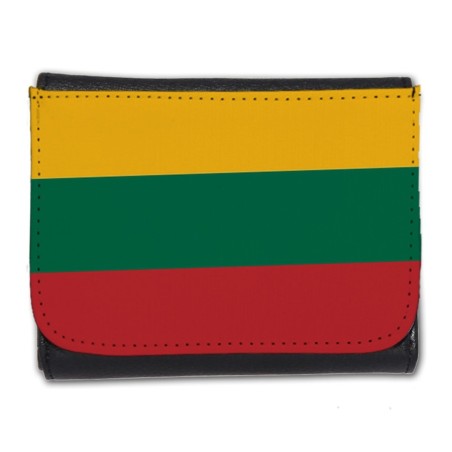BILLETERA BILLETERO bandera lituania pais gobierno lituano hombre caballero negro monedero