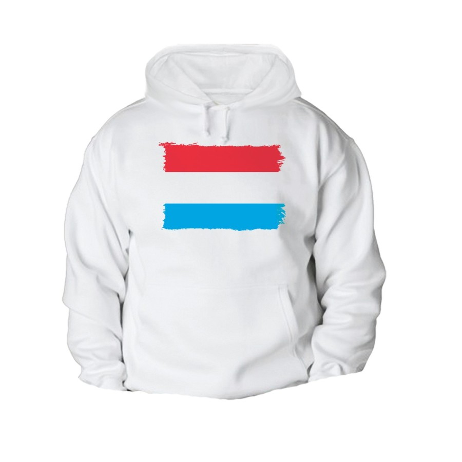 SUDADERA CON CAPUCHA bandera luxemburgo pais gobierno luxemburgués CON BOLSILLOS