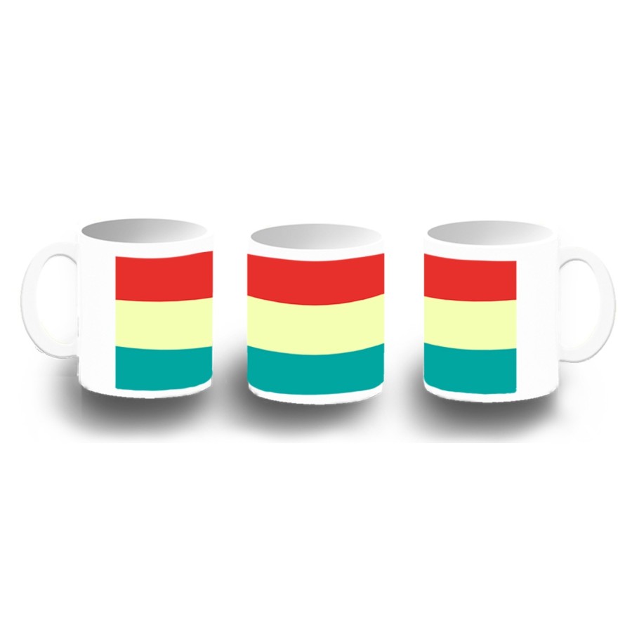 TAZA FOTOLUMINISCENTE bandera luxemburgo pais gobierno luxemburgués BRILLA OSCURIDAD