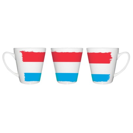 TAZA CÓNICA bandera luxemburgo pais gobierno luxemburgués conica personalizada