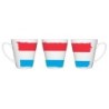 TAZA CÓNICA bandera luxemburgo pais gobierno luxemburgués conica personalizada