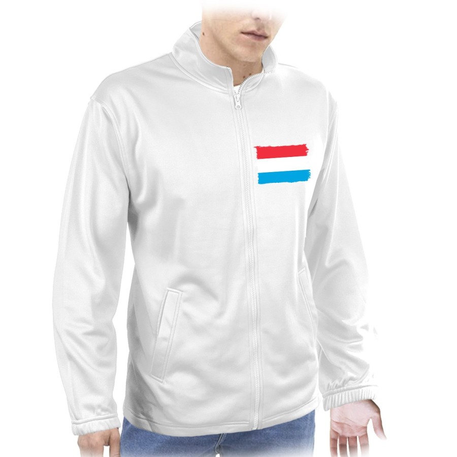 CHAQUETA TECNICA 1 IMPRESION bandera luxemburgo pais gobierno luxemburgués  personalizada