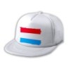 GORRA 5 PANELES REDECILLA TRASERA bandera luxemburgo pais gobierno luxemburgués estilo rapero