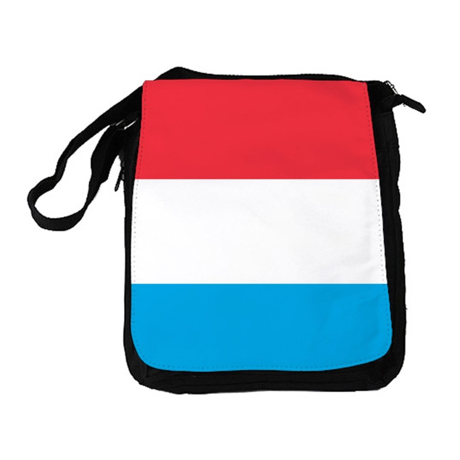 BANDOLERA REPORTERO MEDIANA BOLSO bandera luxemburgo pais gobierno luxemburgués bolsa mochila hombro