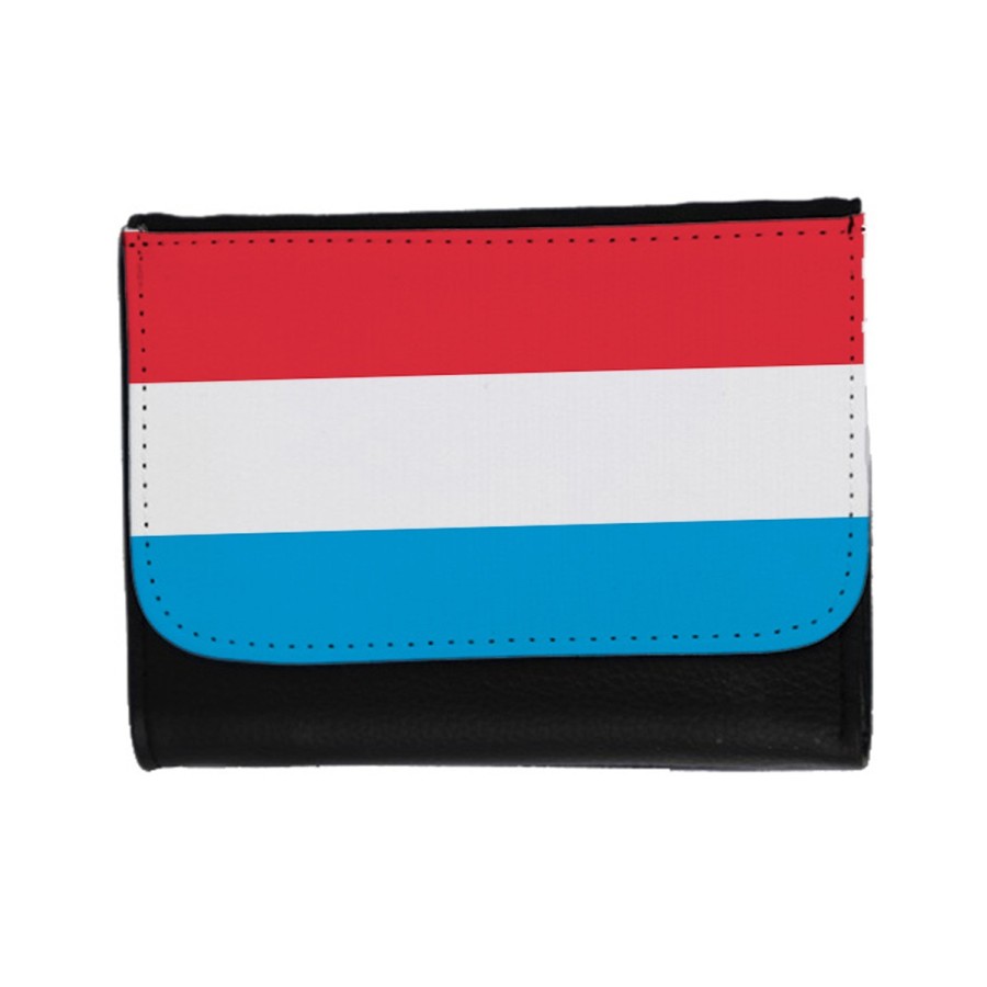 BILLETERA BILLETERO bandera luxemburgo pais gobierno luxemburgués unisex negro monedero
