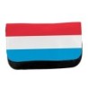 ESTUCHE NECESER DE LONA bandera luxemburgo pais gobierno luxemburgués unisex negro bolsa aseo multiusos