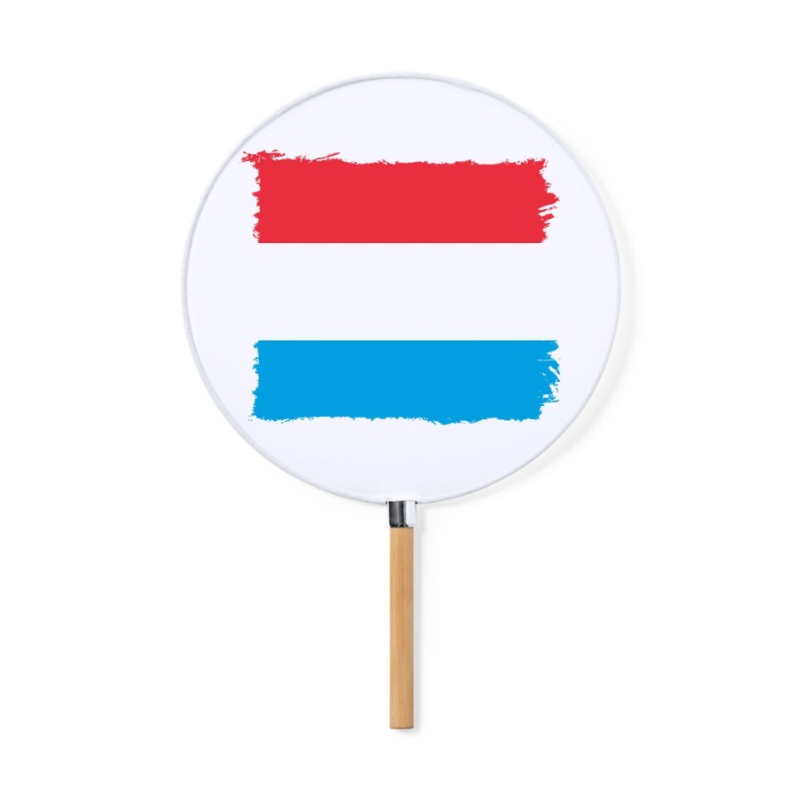 ABANICO ESTILO PAI PAI bandera luxemburgo pais gobierno luxemburgués moda primavera verano elegante