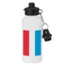 BIDON 600 ML ACERO INOXIDABLE CON CHUPON bandera luxemburgo pais gobierno luxemburgués escolar deporte bicicleta