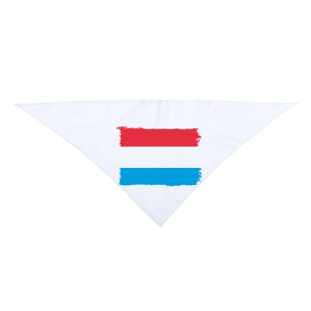 PAÑOLETA TRIANGULAR SUAVE bandera luxemburgo pais gobierno luxemburgués moda cuello fiestas