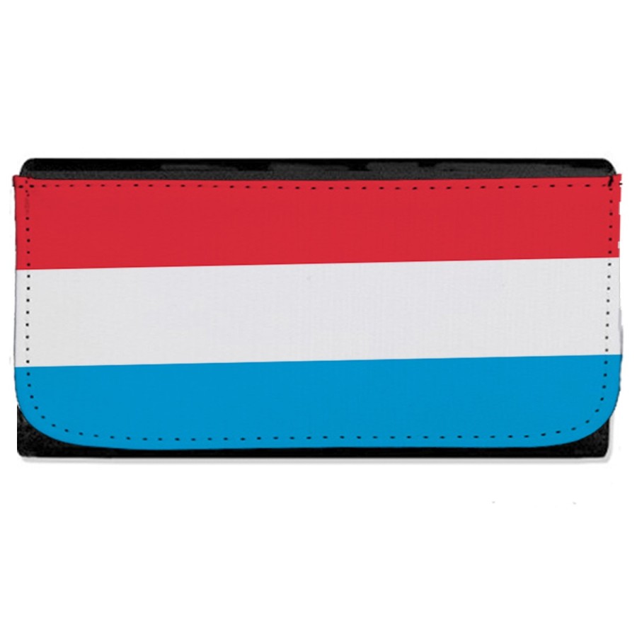 BILLETERA BILLETERO bandera luxemburgo pais gobierno luxemburgués mujer señora negro monedero