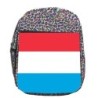 MOCHILA LUNARES ESTAMPADO bandera luxemburgo pais gobierno luxemburgués escolar personalizado picnic excursión deporte