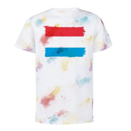 CAMISETA MARCAS COLORES bandera luxemburgo pais gobierno luxemburgués personalizada