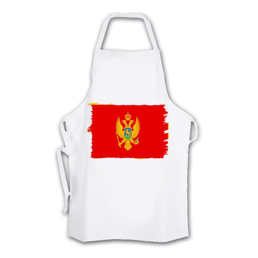 DELANTAL TALLA ADULTO bandera montenegro pais gobierno montenegrino cocina personalizado