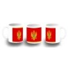 TAZA FOTOLUMINISCENTE bandera montenegro pais gobierno montenegrino BRILLA OSCURIDAD