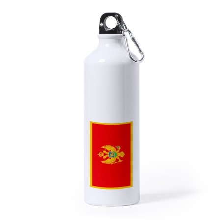 BIDON GRANDE 800 ML ACERO INOXIDABLE bandera montenegro pais gobierno montenegrino deporte deportivo mosqueton botella