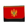 BILLETERA BILLETERO bandera montenegro pais gobierno montenegrino unisex negro monedero