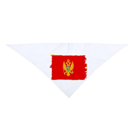 PAÑOLETA TRIANGULAR SUAVE bandera montenegro pais gobierno montenegrino moda cuello fiestas