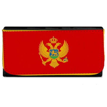BILLETERA BILLETERO bandera montenegro pais gobierno montenegrino mujer señora negro monedero