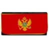 BILLETERA BILLETERO bandera montenegro pais gobierno montenegrino mujer señora negro monedero