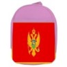 MOCHILA ROSA bandera montenegro pais gobierno montenegrino escolar personalizado picnic excursión deporte