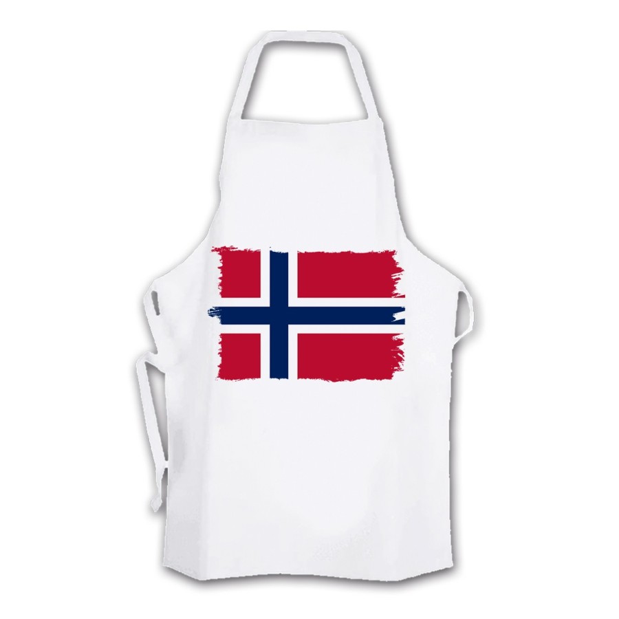 DELANTAL TALLA ADULTO bandera noruega pais gobierno noruego cocina personalizado