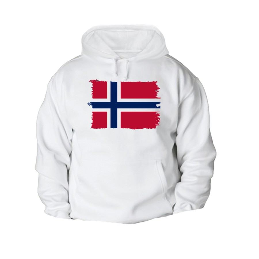 SUDADERA CON CAPUCHA bandera noruega pais gobierno noruego CON BOLSILLOS