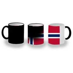 TAZA MÁGICA bandera noruega...