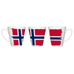 TAZA CÓNICA bandera noruega...