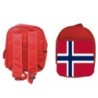 MOCHILA ROJA bandera noruega pais gobierno noruego escolar personalizado