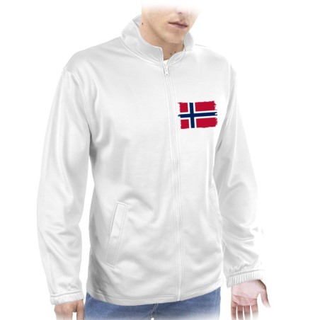 CHAQUETA TECNICA 1 IMPRESION bandera noruega pais gobierno noruego  personalizada