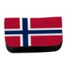 ESTUCHE NECESER DE LONA bandera noruega pais gobierno noruego unisex negro bolsa aseo multiusos