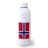 BIDON 500 ML ACERO INOXIDABLE bandera noruega pais gobierno noruego deporte deportivo botella senderismo