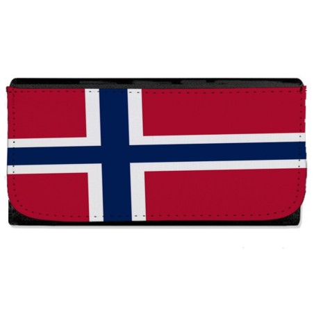 BILLETERA BILLETERO bandera noruega pais gobierno noruego mujer señora negro monedero