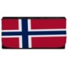 BILLETERA BILLETERO bandera noruega pais gobierno noruego mujer señora negro monedero
