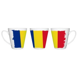 TAZA CÓNICA bandera rumanía...