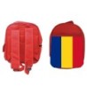 MOCHILA ROJA bandera rumanía pais gobierno rumano escolar personalizado