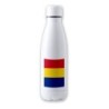 BIDON 700 ML ACERO INOXIDABLE bandera rumanía pais gobierno rumano tapon seguridad botella