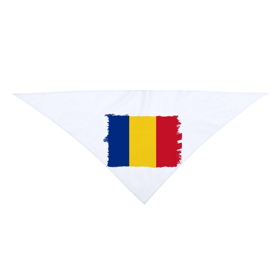 PAÑOLETA GRANDE TRIANGULAR SUAVE bandera rumanía pais gobierno rumano moda cuello fiestas