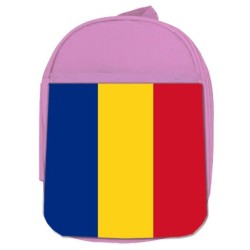 MOCHILA ROSA bandera rumanía pais gobierno rumano escolar personalizado picnic excursión deporte