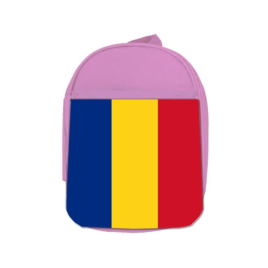 MOCHILA ROSA bandera rumanía pais gobierno rumano escolar personalizado picnic excursión deporte