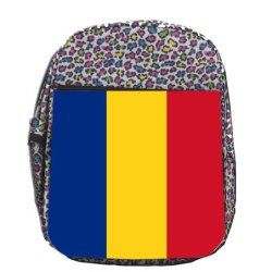 MOCHILA LUNARES ESTAMPADO bandera rumanía pais gobierno rumano escolar personalizado picnic excursión deporte