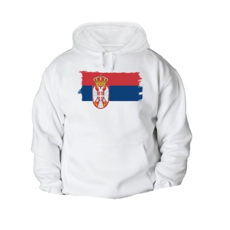 SUDADERA CON CAPUCHA bandera serbia pais gobierno serbio CON BOLSILLOS