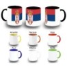 TAZA COLORES bandera serbia pais gobierno serbio color personalizada