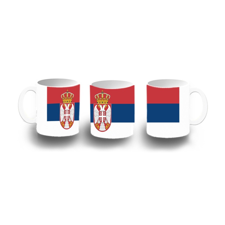 TAZA DE PLASTICO bandera serbia pais gobierno serbio niños personalizada