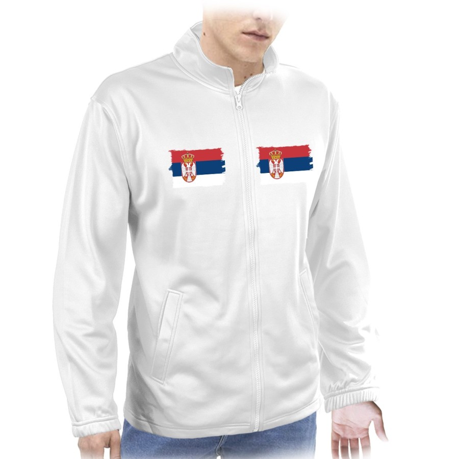 CHAQUETA TECNICA 2 IMPRESIONES bandera serbia pais gobierno serbio  personalizada